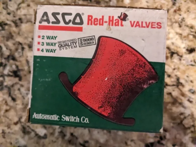 Asco Red Hat 8345H3 4 Way Solenoid Valve 1/4"Npt Factroy New Tested Good