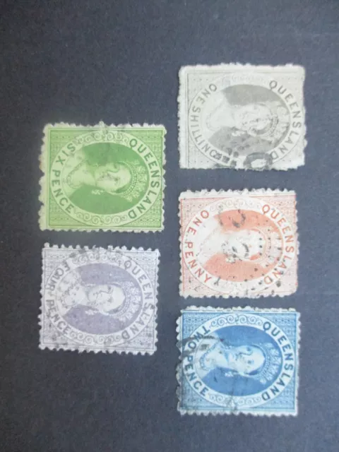 Australia State Stamps: Queensland Used Variety Sets - FREE POST! (ST4233)