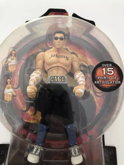 Jazwares Mortal Kombat Johnny Cage 6" Action Figure MK9 2011 20th Anniversary