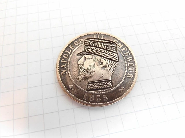 Piece De Monnaie Napoleon Iii 10 Centimes Satirique 1855 B