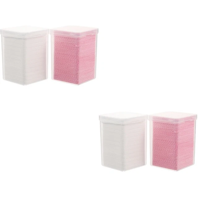 4 cajas removedor de esmalte de uñas almohadilla toallitas para uñas sin pelusa