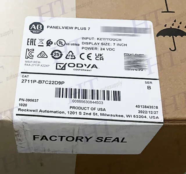 New Factory Sealed Allen-Bradley 2711P-B7C22D9P Panelview Plus 7 Key/Touch 7"