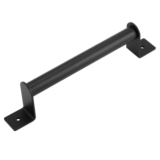 Black Heavy Duty Carbon Steel Pull Handle For Sliding Barn Door Closet Wooden