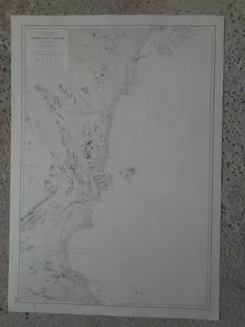 CARTE MARINE / De Hon-Matt à Hon-Né Golfe du Tonkin - Côte d'Annam  1947-1990