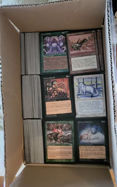 Mtg Lotto Carte (Magic The Gathering) - Quasi 9 KG di Carte SOLO OLD LAYOUT !!!