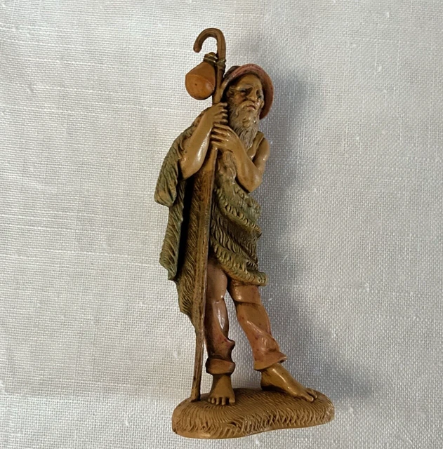Sam Nativity VTG FONTANINI SAMUEL Nativity Village Figure 1983 Shepherd 105 Depose ...