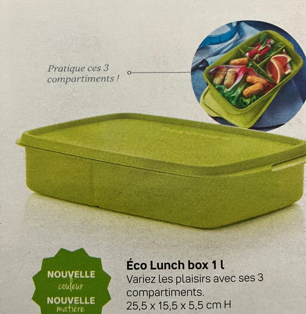 Boîte Déjeuner Tupperware Bento Avec Couvercle - Lunch Box Compartimentée