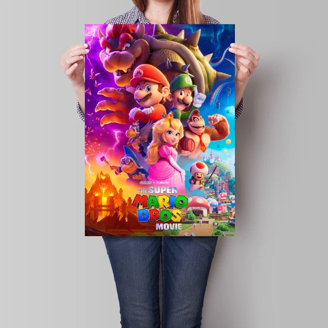 THE SUPER MARIO BROS. 18x12 MOVIE Poster Art Cinema ANIMATION NINTENDO