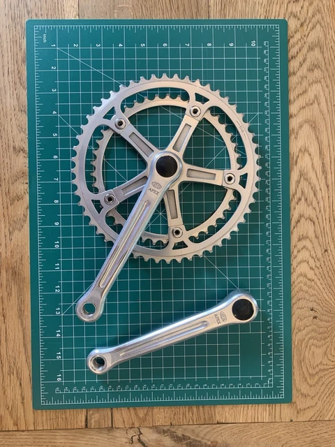 VINTAGE OLD SCHOOL BMX Bike Sugino Super Maxy 170mm Crank Setup I-11