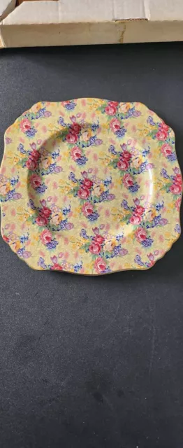 Royal Winton Grimwades Welbeck Vintage 1934 Chintz Salad Plates Made In England