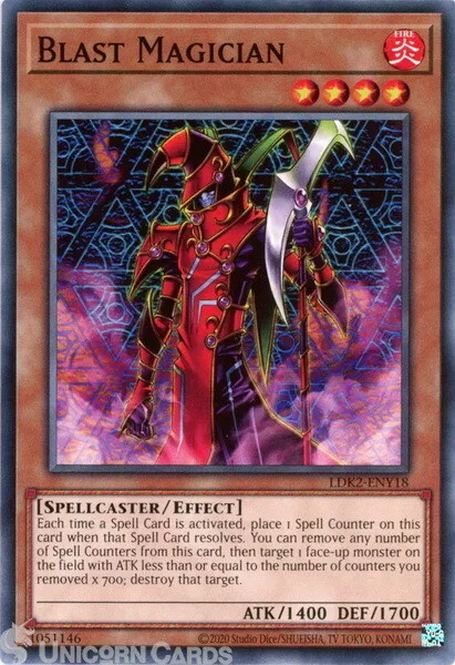 LDK2-ENY18 Blast Magician UNL 2024 Edition Mint YuGiOh Card