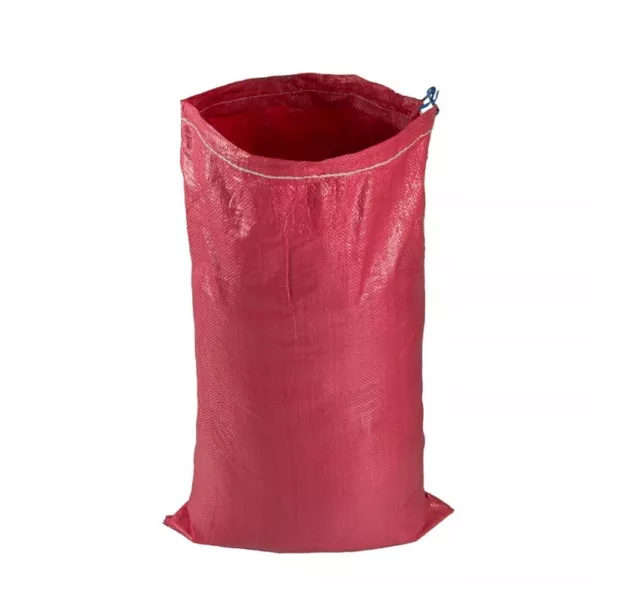 10 X Polypropylene Woven Bag 50x80 With Sand Cord Debris Bags With Links