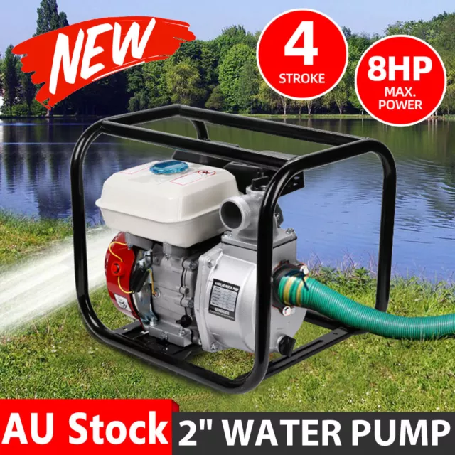 2" Water Pump Petrol 210CC High Flow Water Transfer For Fire Fighting Irrigation