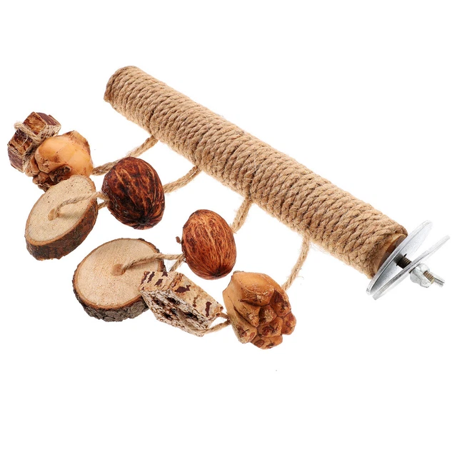 Vogelkäfig Sitzstange Holz Papagei Sitzstange Spielzeug Vogel Stehender Stock