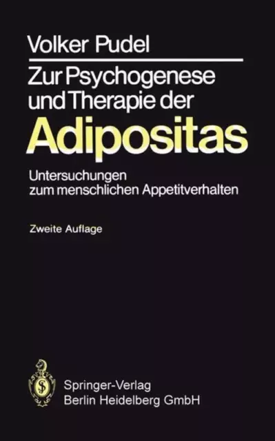 Volker Pudel | Zur Psychogenese und Therapie der Adipositas | Taschenbuch (1982)