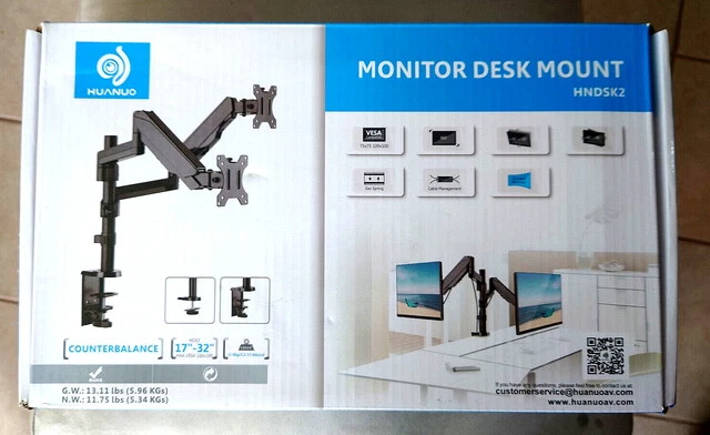 Huanuo Dual Monitor Desk Mount hndsk2