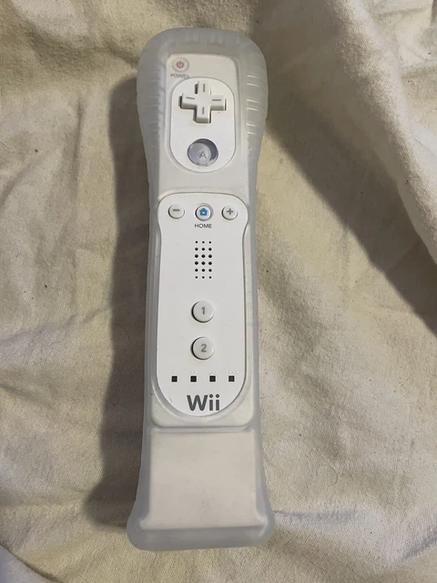 Nintendo Wii OEM White Remote with Motion Plus Adapter RVL-003 & RVL-026