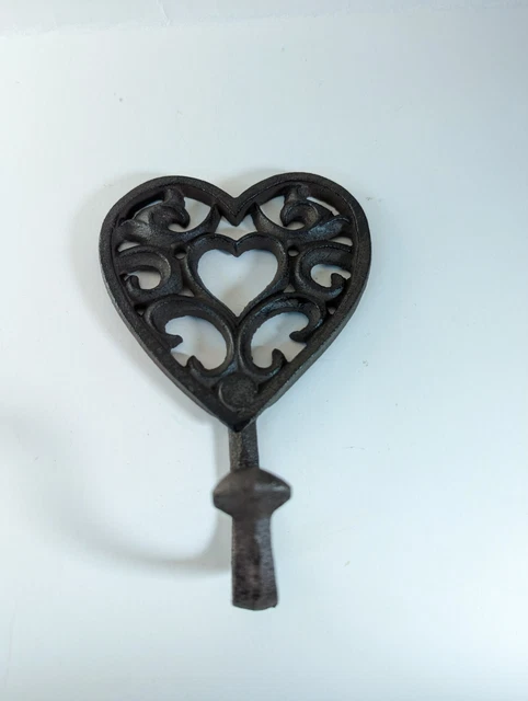 Cast Iron Heart Hook #133