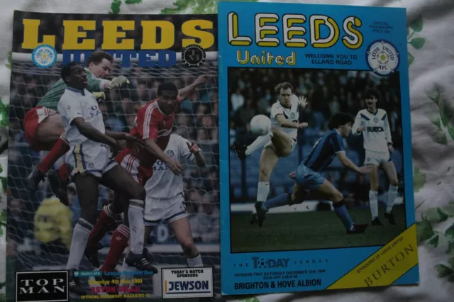 8 Leeds United Programmes