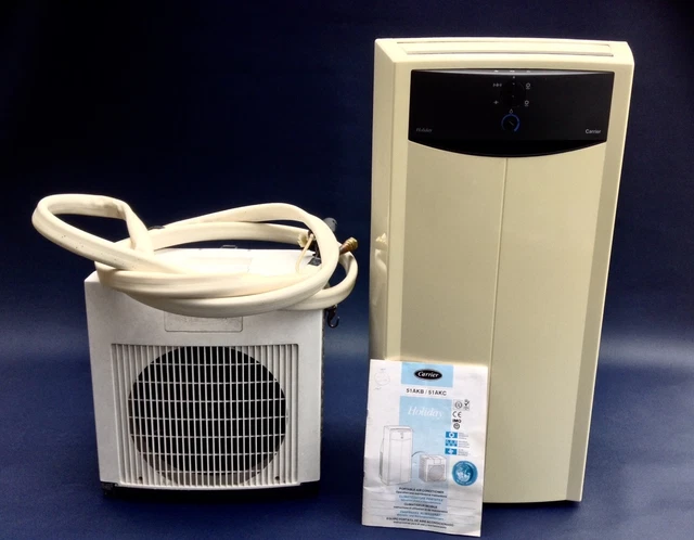 CLIMATISEUR MOBILE MULTIFONCTIONS + Bloc Extérieur - Carrier Holiday 51AKC  EUR 350,00 - PicClick FR