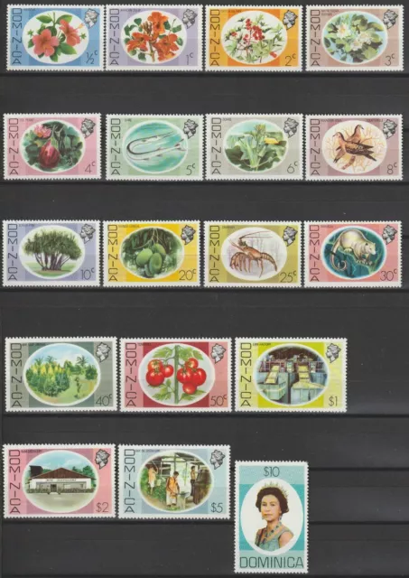 Dominica 1975/8 Sg 490/507 Mnh