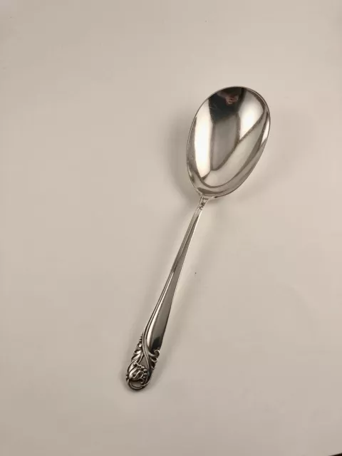 Spring Glory by International Sterling Silver Solid Salad Serving Spoon 9 1/8"