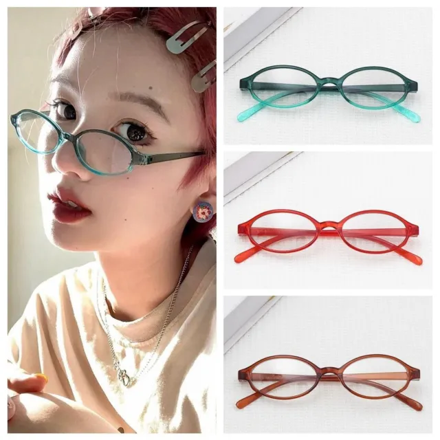 PC Flat Spectacle Glasses Round Frame Optical Myopia Glasses  All-match