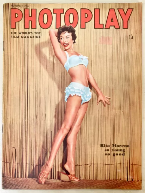 Photoplay Film Monthly Magazine November 1954 Rita Moreno James Stewart