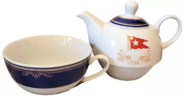 Titanic 1st Class VIP Cobalt Blue Personal Teapot