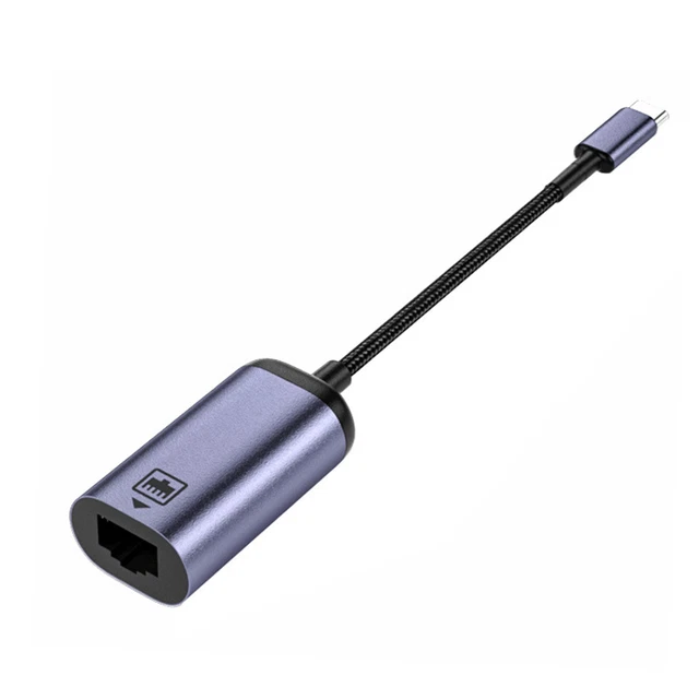 USB TYPE C to RJ45 LAN Ethernet Converter Adapter USBC to 10/100M ...