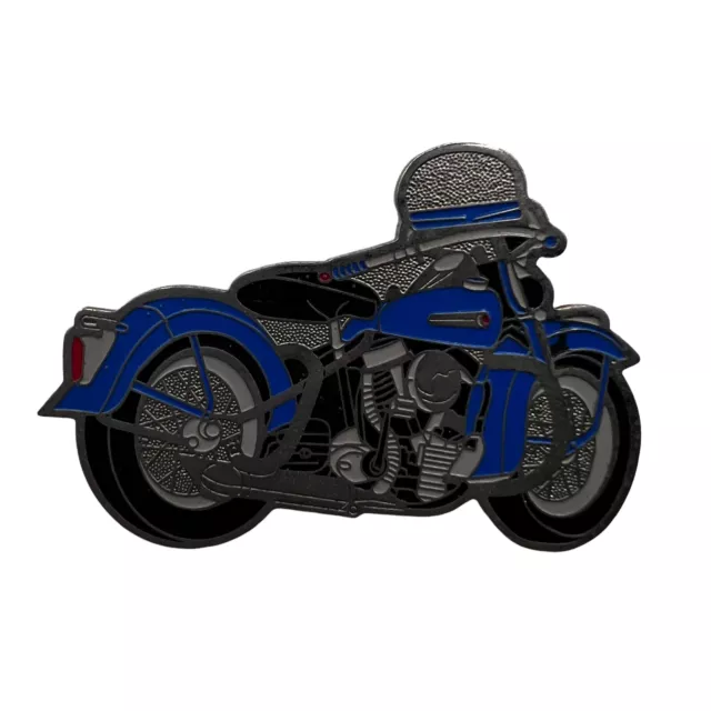 Vintage Harley Davidson Blue Motorcycle Collectible Pin Badge 3 D Bike Biker