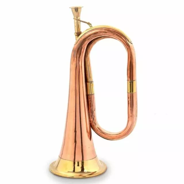 Musical Instrument Cavalry Horn School Solid Copper Brass Bugle Orchestra Band