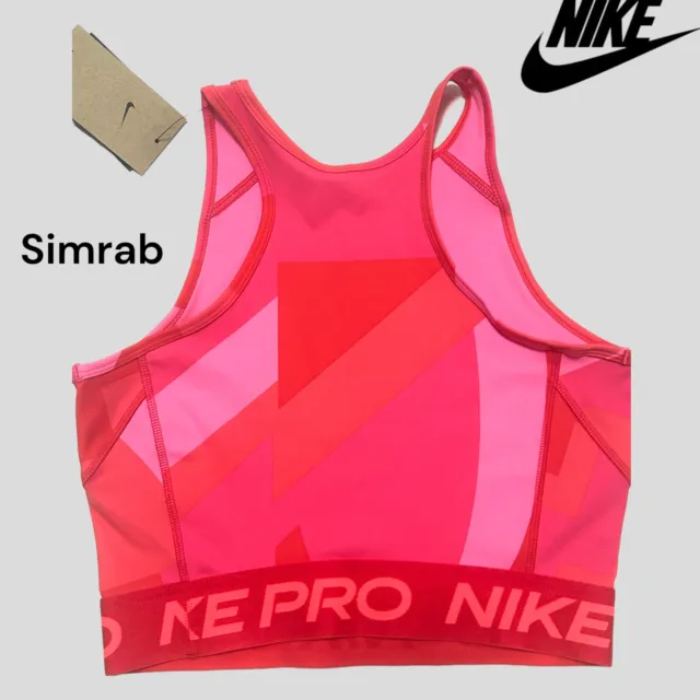 Nike Women's Pro Dri-FIT Cropped Training Tank Top T FD0954-635 Choose Size
