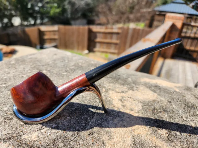 Danish Estates: Tao Bent Apple with Silver Band (9mm) (Unsmoked) Tobacco  Pipe