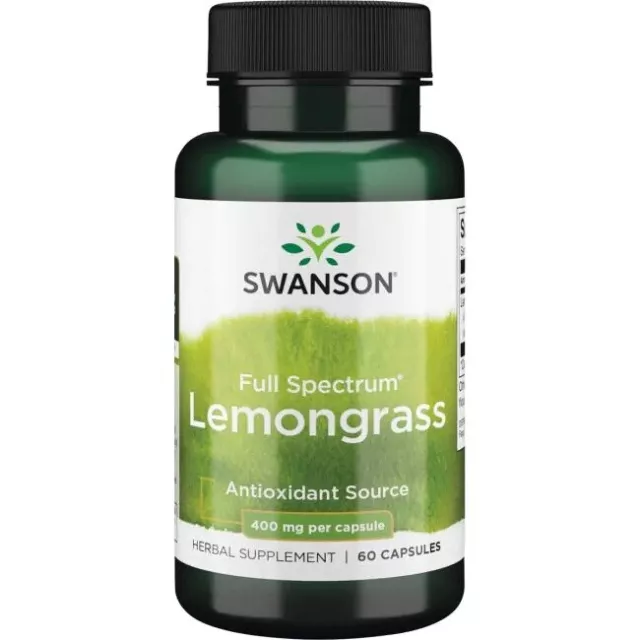 (45g, 258,67 EUR/1Kg) Swanson Full Spectrum Lemongrass, 400mg - 60 caps