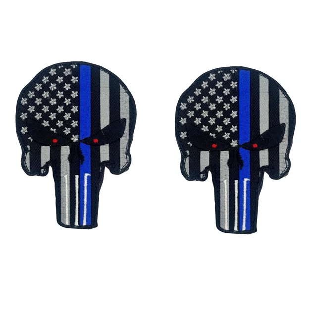 Bandiera Supporto Polizia Bandiera USA Thin Blue Line & Red Line - 3'x5', Per Supporto Polizia E Vigili Del Fuoco Bandiera Thin Blue Line Red Line - Foto 4