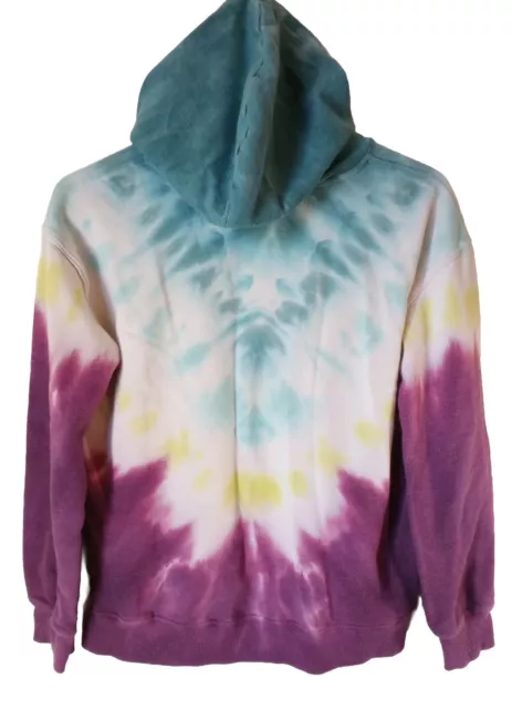 SO Women's Shirt Tie-Dye Multicolor Hoodie XL Sweatshirt Long Sleeves