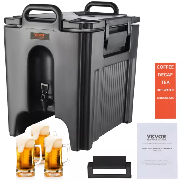 VEVOR 37,6 L Dispensador de Bebidas de Agua Fría y Caliente Calidad Alimentaria