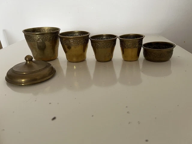 S RIE DE POT Laiton EUR 9 00 PicClick FR s-rie-de-pot-laiton-eur-9-00-picclick-fr