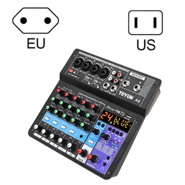 Microphone Sound Mixer Sound Card Karaoke Mixer  Mixing Console Amplifier