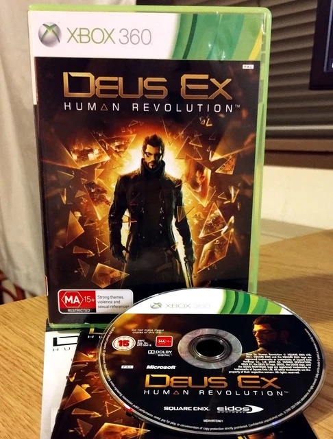 Jeu Xbox 360 Deus Ex - Complet, Bon État, Édition Française