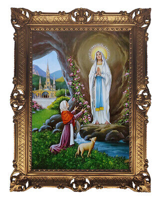 Madre María Lourdes 90x70 CM Virgen Madre de Dios Santa María Imagen