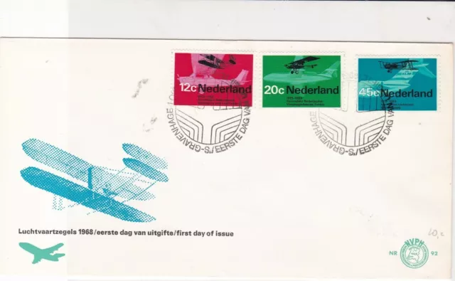 Netherlands 1968 Gravenhage cancel first day of issue  stamps cover ref 21691