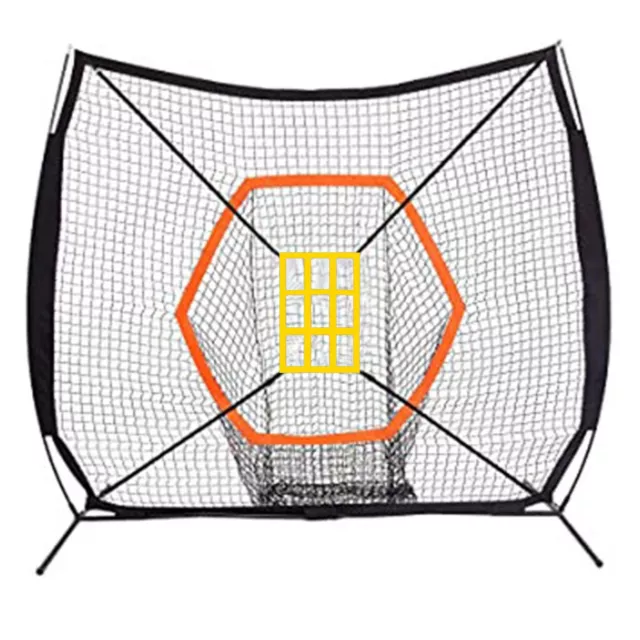 Baseball Practice Backstop Net Portable Hitting Pitching Batting Training Net