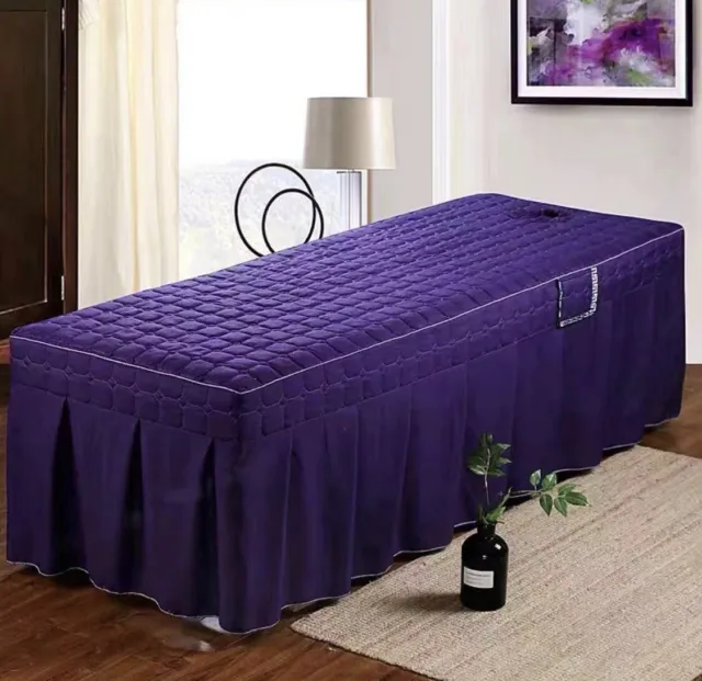 PURPLE Beauty Massage Fitted Table Cover Salon Bed Bedding Protection 1900 x 800