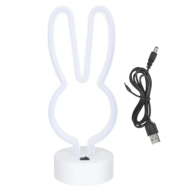 RABBIT NIGHT LIGHT Neon Sign LED Signs Lamp Decorative Lights £17.11