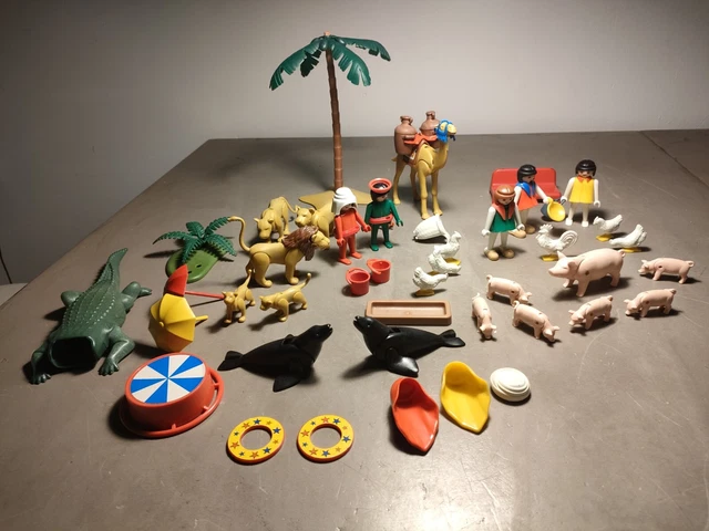 PLAYMOBIL LOT D�??ANIMAUX Ferme et Zoo + Personnages Vintage & Accessoires EUR 29,00 - PicClick FR
