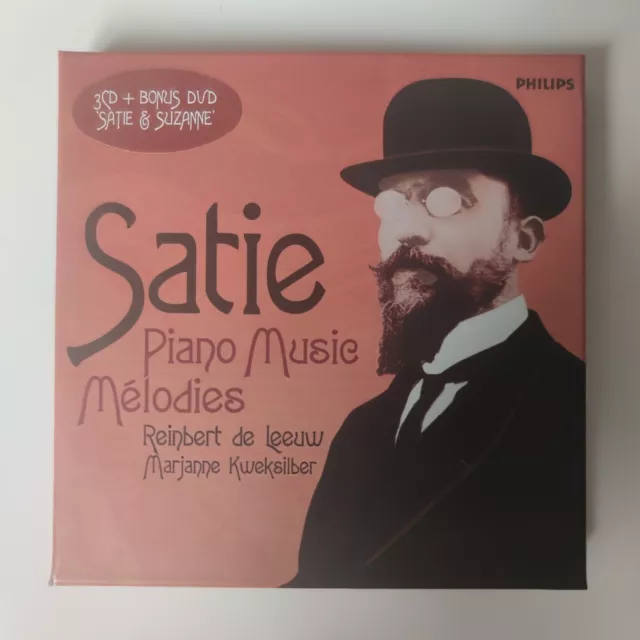 Erik Satie - Piano Music Melodies - 3 X Cd & Dvd Set