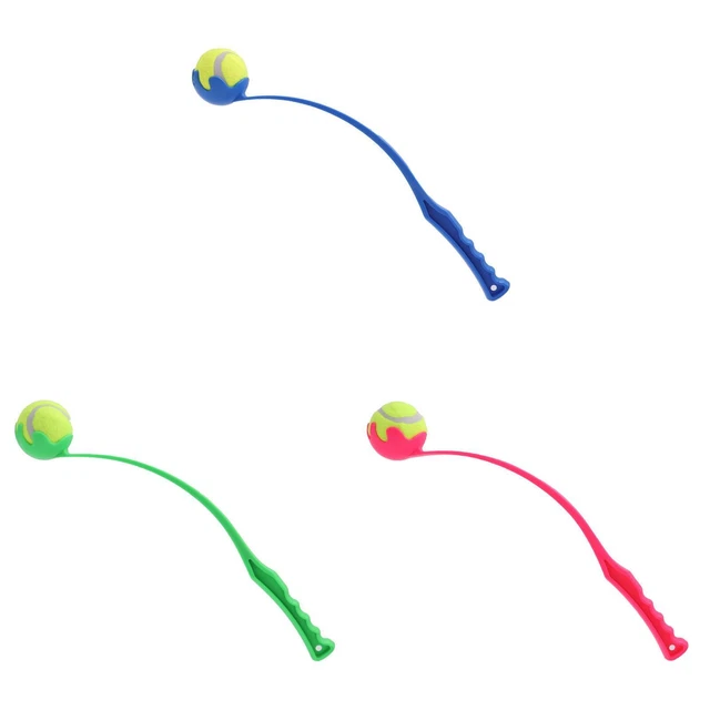 DOG TOY BALL Throwing Stick Interactive Outdoor Pet Training Tennis