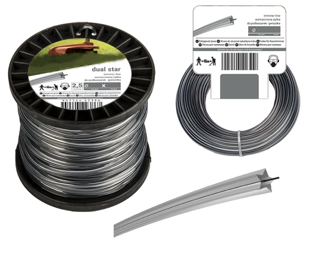 Iwiio Rasentrimmerschnur 1,6 Mm – 2 X 50 M Nylon-Ersatzfaden Für Gartentrimmer & Kantenschneider